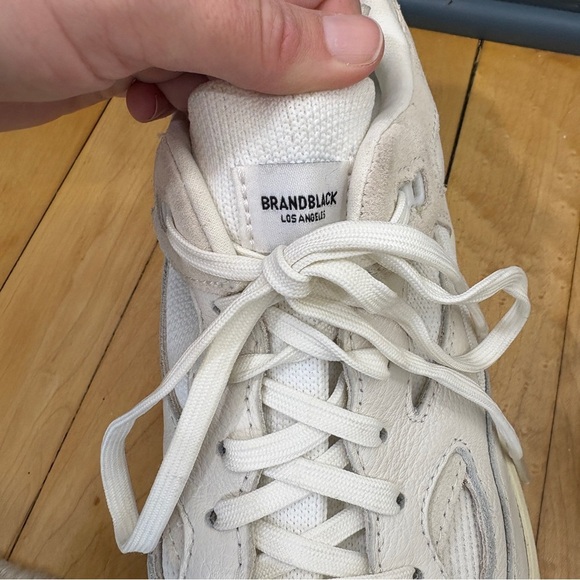 Brandblack Aura Sneaker men’s 10 off white Vibram Sole leather old man chunky - Picture 9 of 9